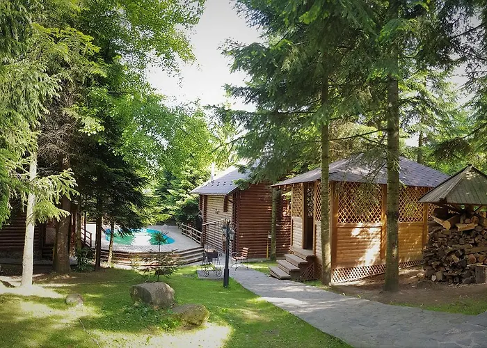Alojamento de Turismo Selvagem Gostynniy Dvir In Forest Myhove